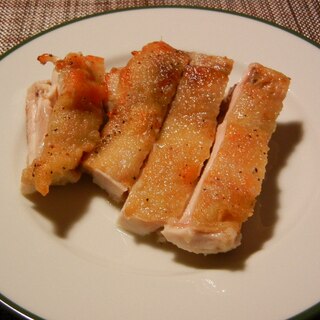 鶏モモ肉のカリカリ塩焼き